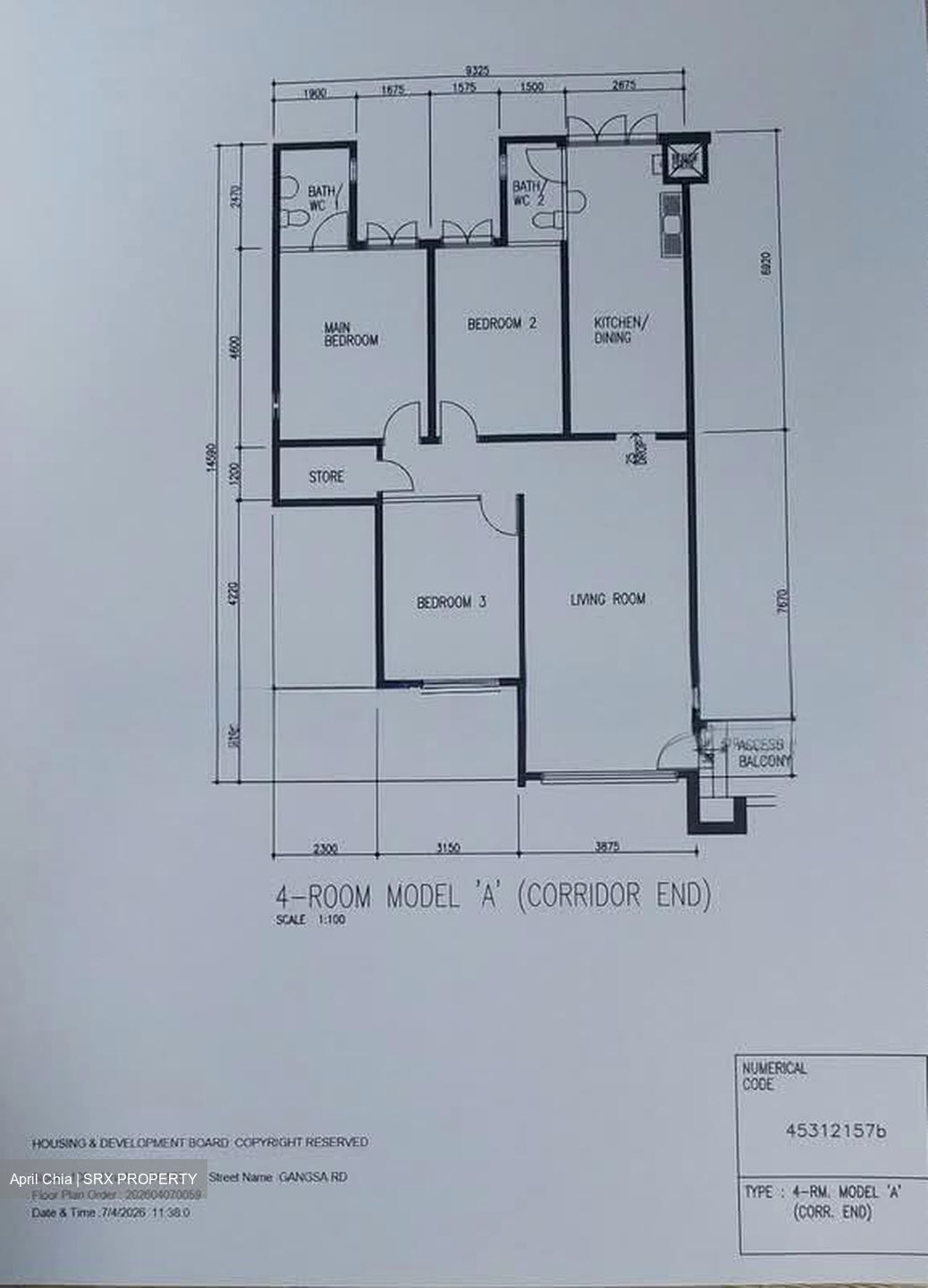 Blk 108 Gangsa Road (Bukit Panjang), HDB 4 Rooms #548804201